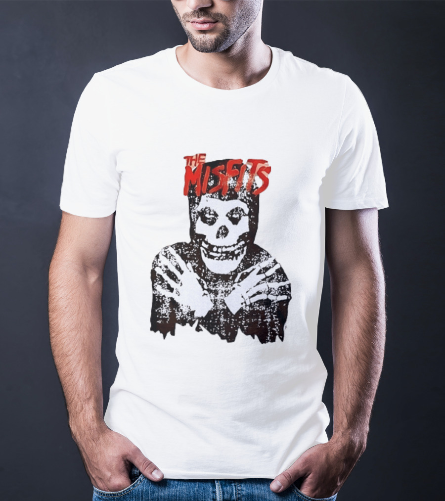 The Misfits Crimson Ghost Skull Punk Rock T-Shirt