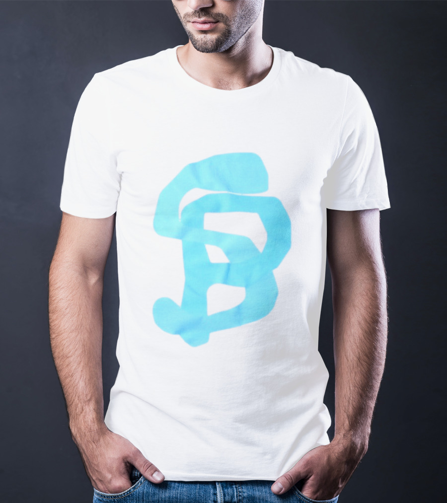 Wolee Store Classic Saintp Light Blue Monogram S P T-Shirt