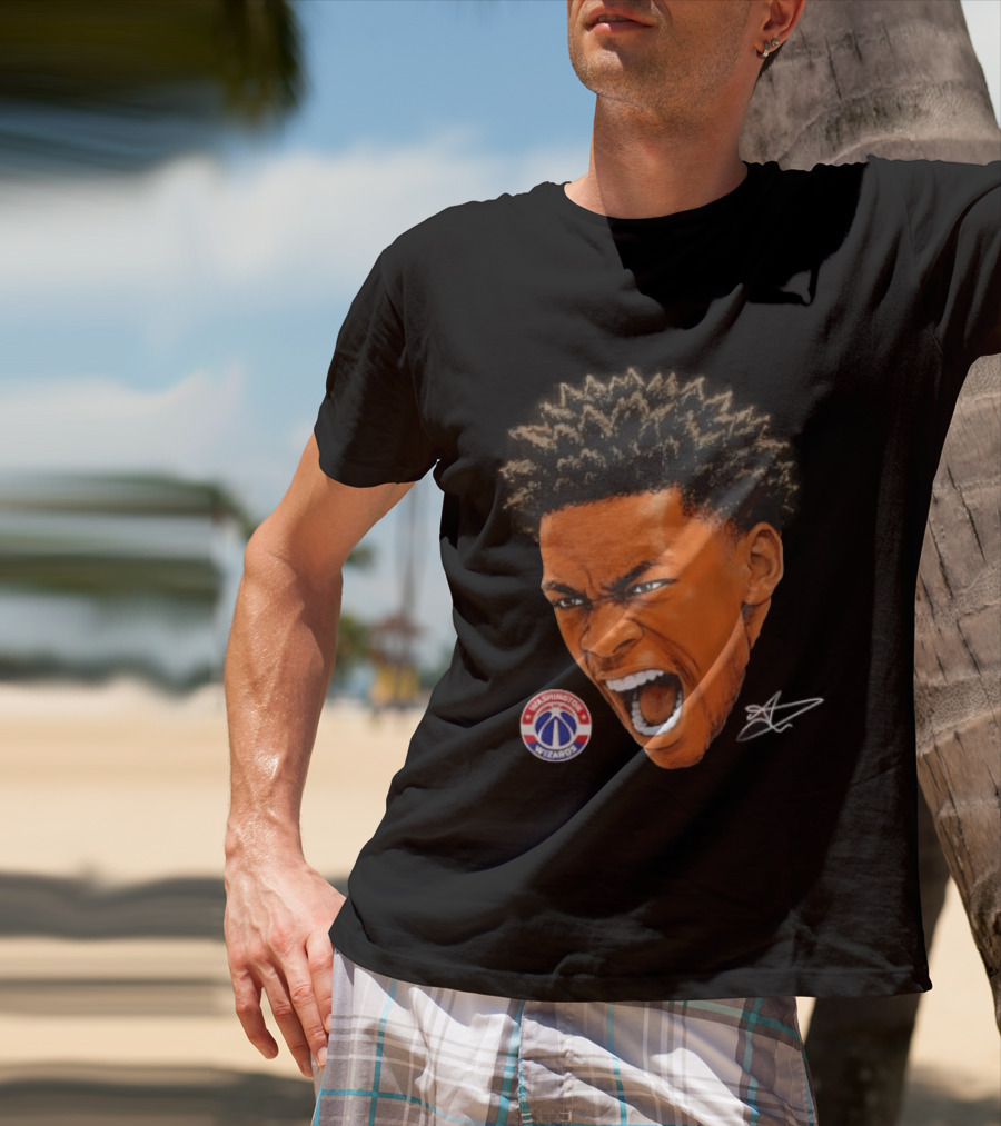 Bilal Coulibaly Washington Wizards NBA Big Face Player T-Shirt