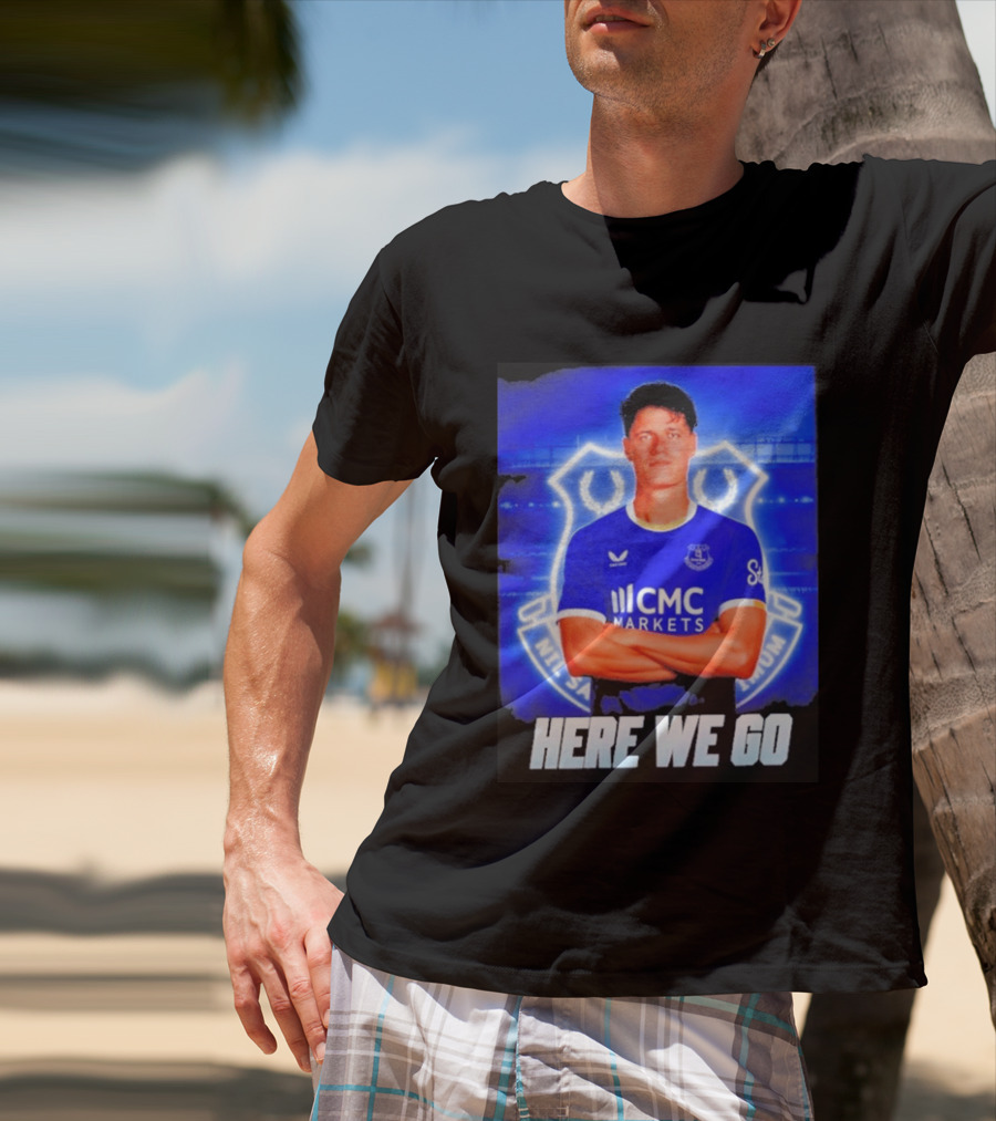 Christian Norgaard Everton Transfer Announcement Here We Go T-Shirt