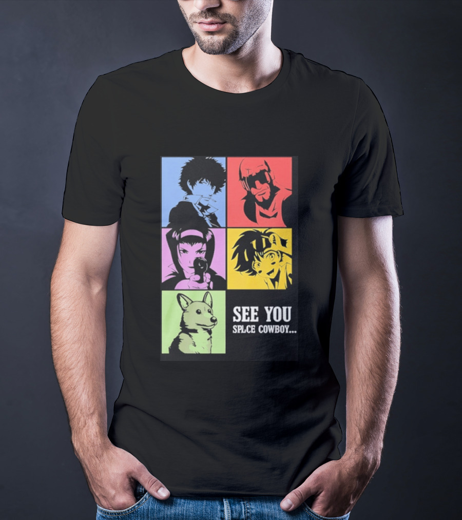 Cowboy Bebop See You Space Cowboy With Character Grid T-Shirt