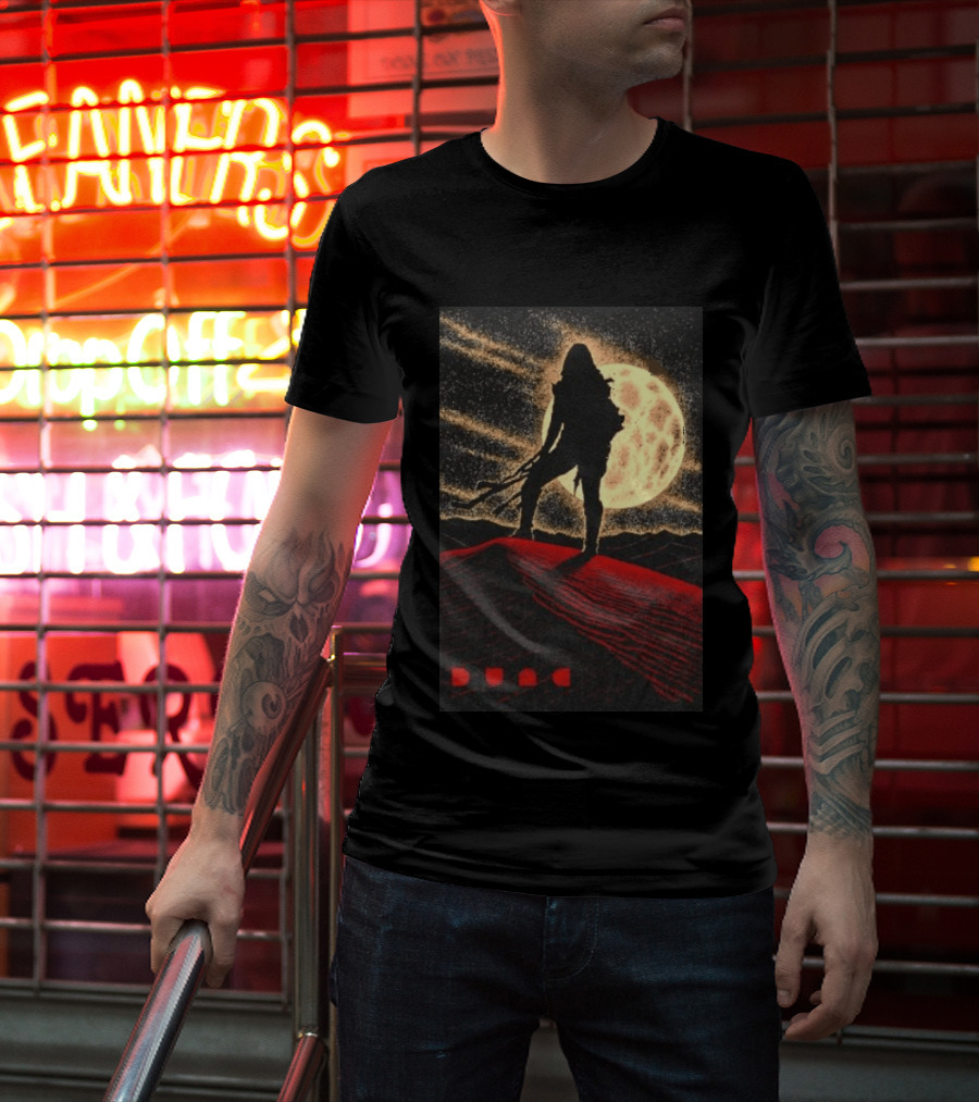 Paul Atreides Dune Arrakis Desert Moon Scene T-Shirt