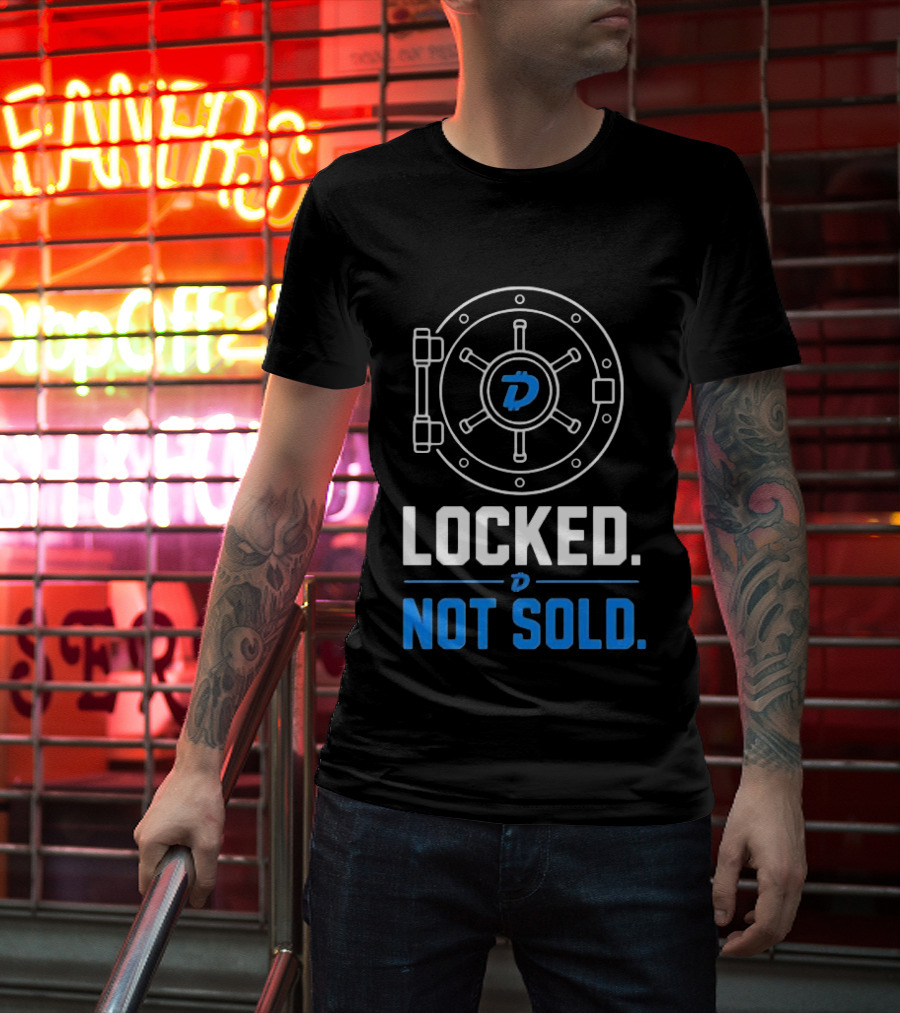 Digibyte Cryptocurrency Vault Locked Not Sold T-Shirt