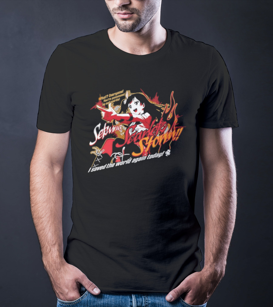 Setsuna Yuki Scarlet Storm What Everyone You Are Possessed By Evil Spirits T-Shirt