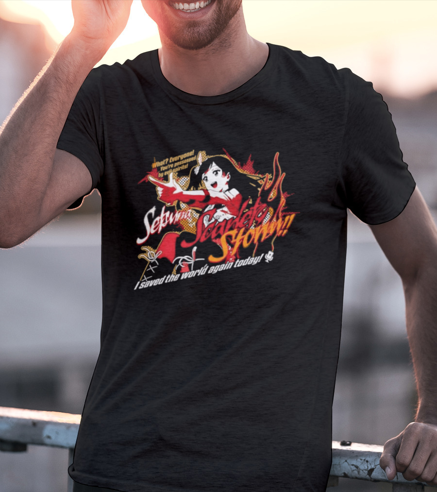 Setsuna Yuki Scarlet Storm What Everyone You Are Possessed By Evil Spirits T-Shirt