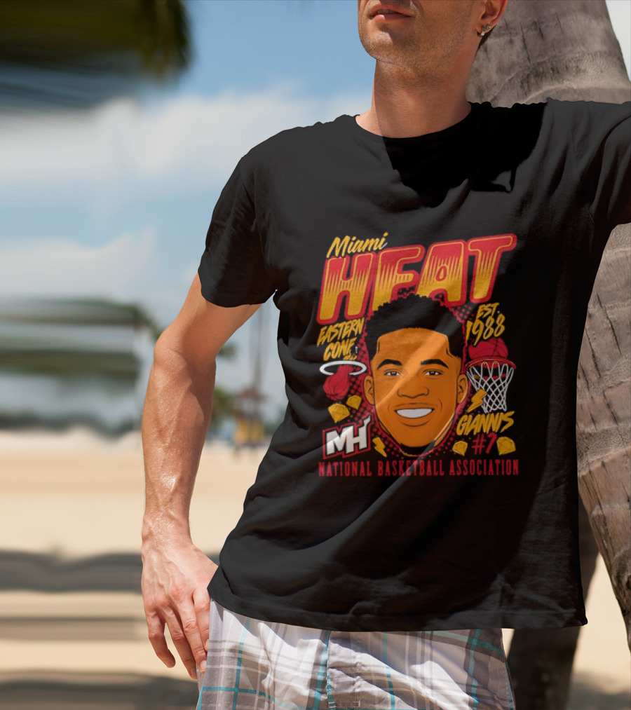 Miami Heat Giannis Antetokounmpo Est 1988 National Basketball Association T-Shirt