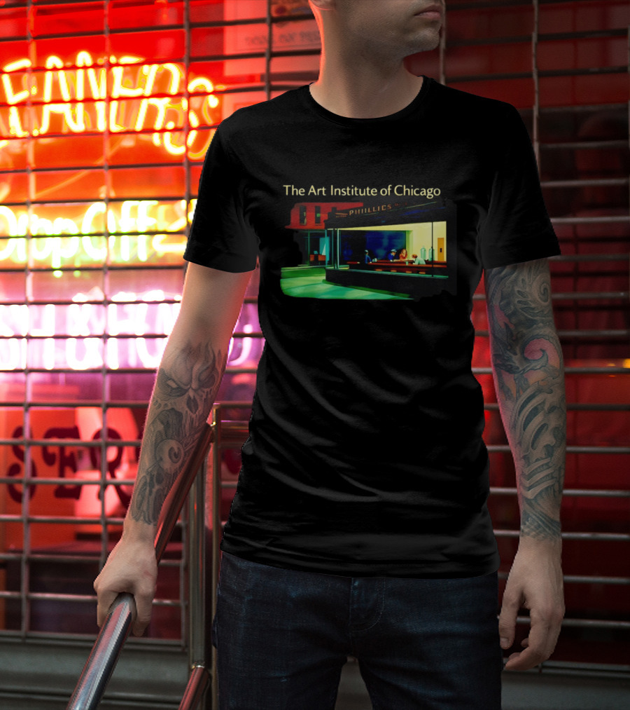 The Art Institute Of Chicago Nighthawks Phillies T-Shirt
