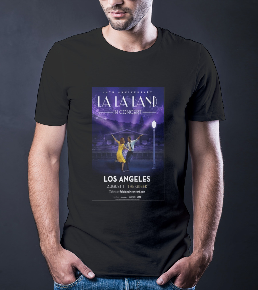10th Anniversary La La Land In Concert Los Angeles August 1 The Greek Theatre T-Shirt