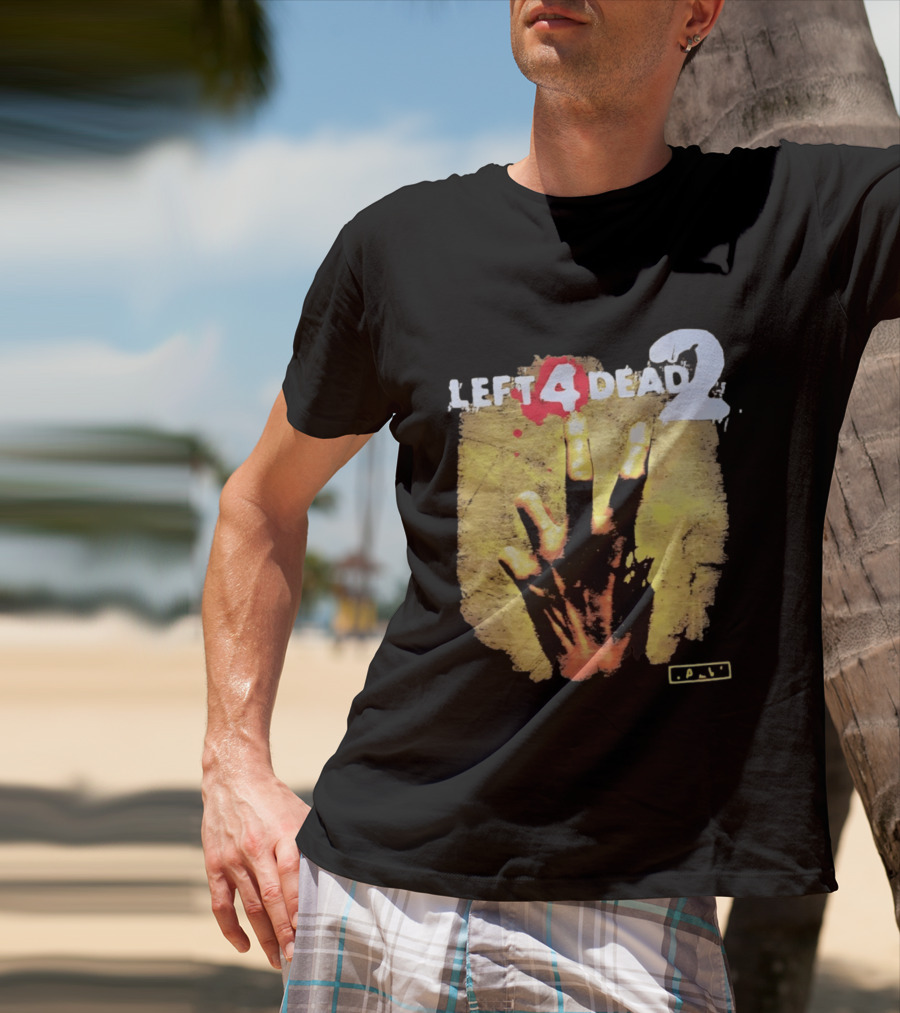 Left 4 Dead 2 Zombie Hand Valve Video Game Survival T-Shirt