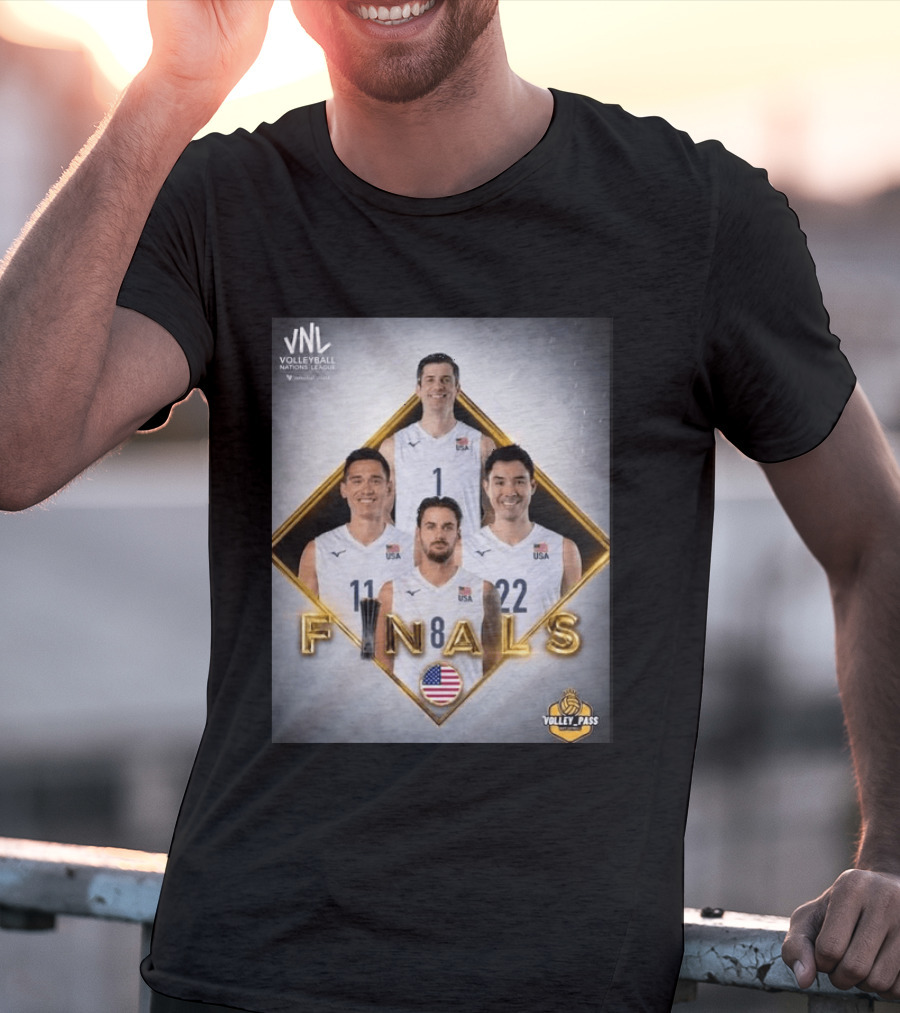 VNL Volleyball Nations League USA Finals 2026 Volley Pass T-Shirt