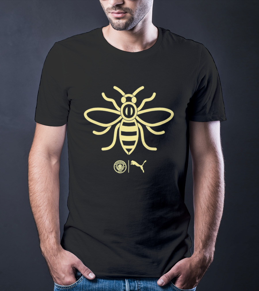 Manchester City Premier League Bee Puma Collaboration T-Shirt