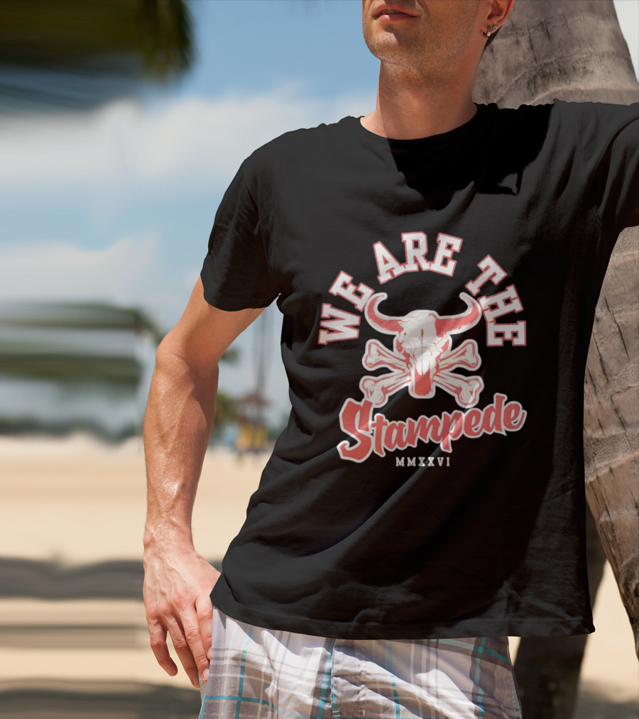 We Are The Stampede Bull Skull MMXXVI Team Spirit T-Shirt