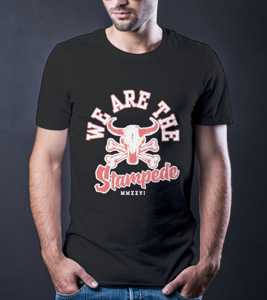 We Are The Stampede Bull Skull MMXXVI Team Spirit T-Shirt