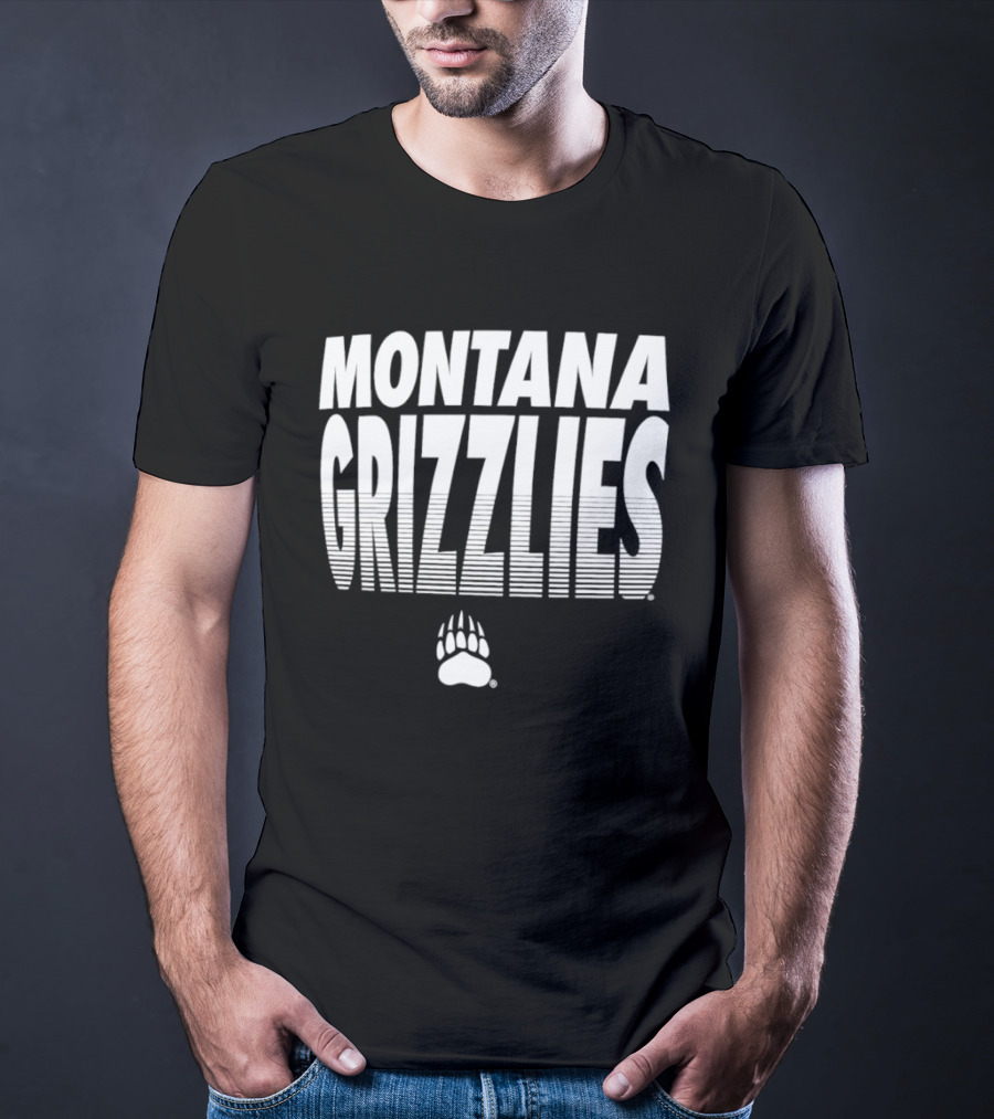 Montana Grizzlies NCAA College Sports Griz Bear Paw T-Shirt