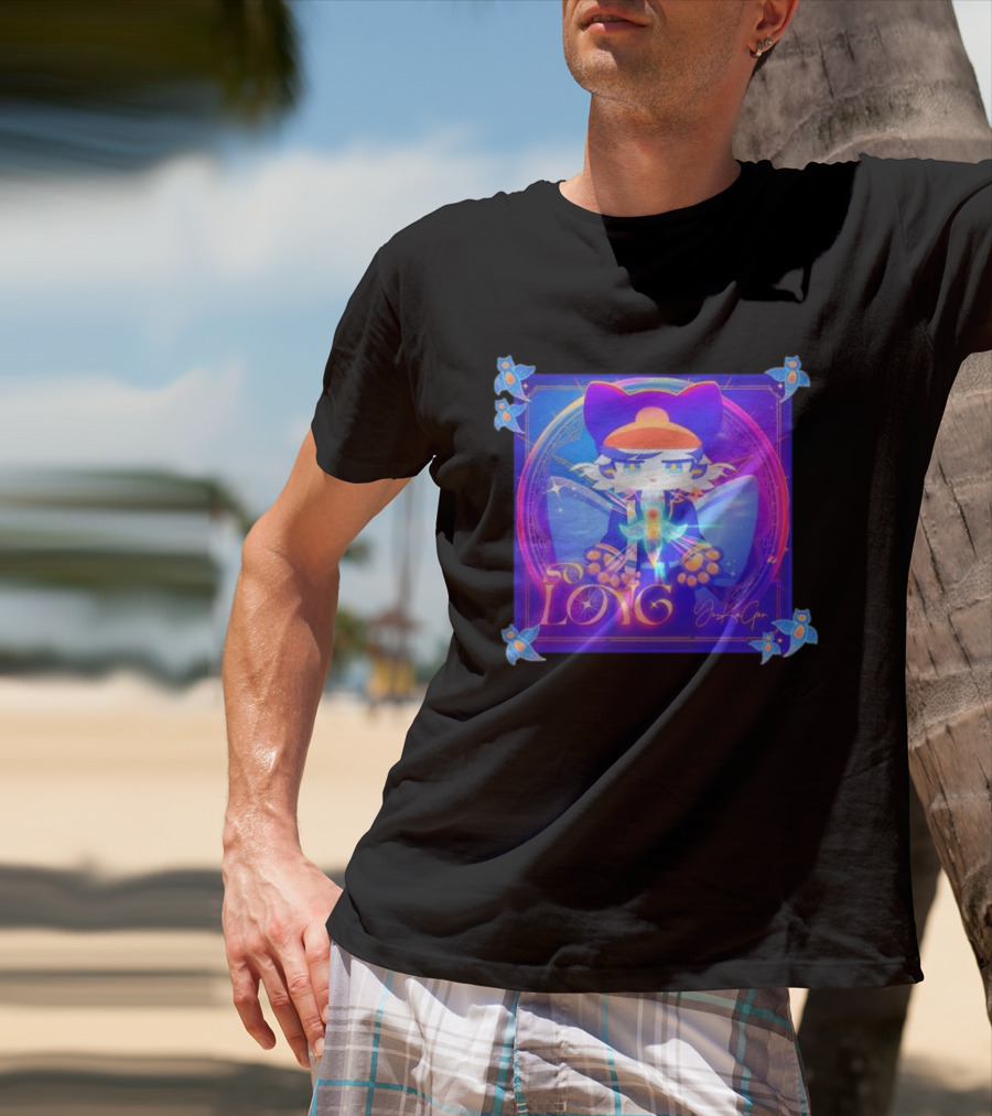 So Long YonKaGor Vibrant Anime Cat With Butterfly Aura T-Shirt