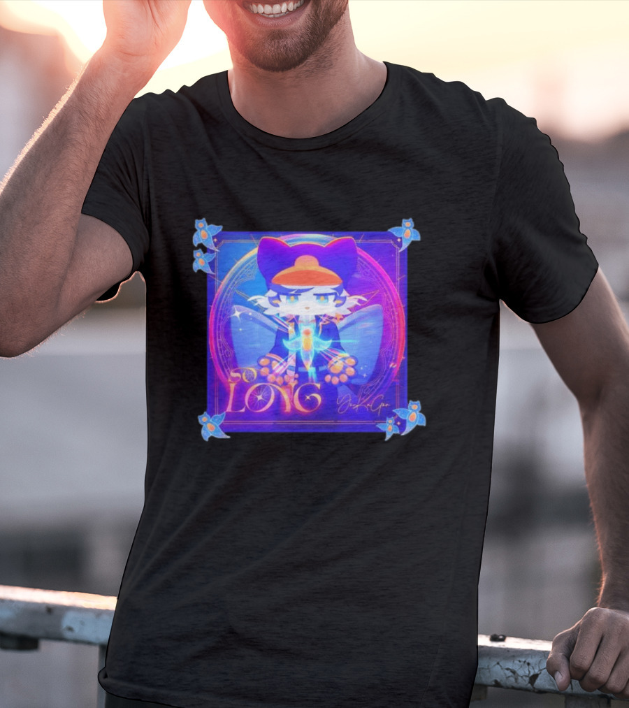So Long YonKaGor Vibrant Anime Cat With Butterfly Aura T-Shirt