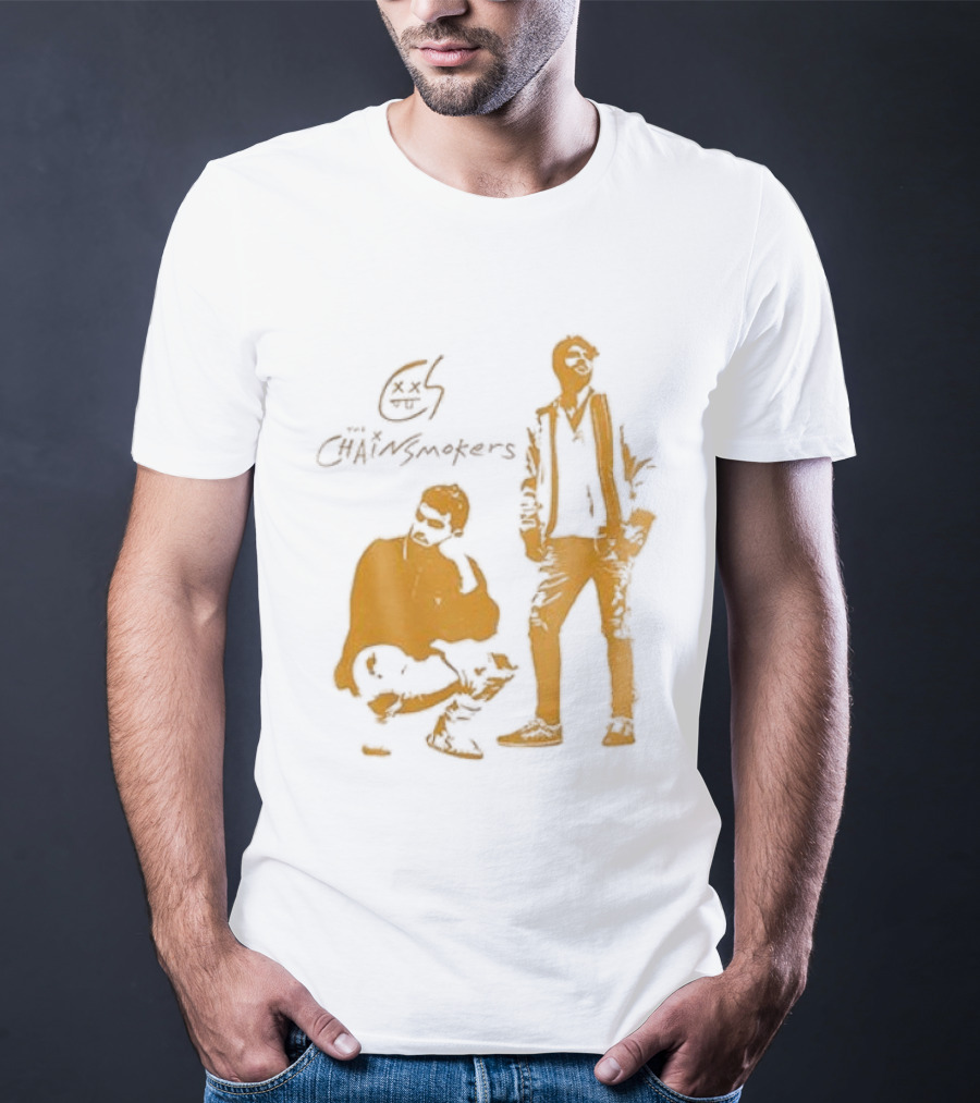 The Chainsmokers Tour Silhouette Band Icon Sketch T-Shirt