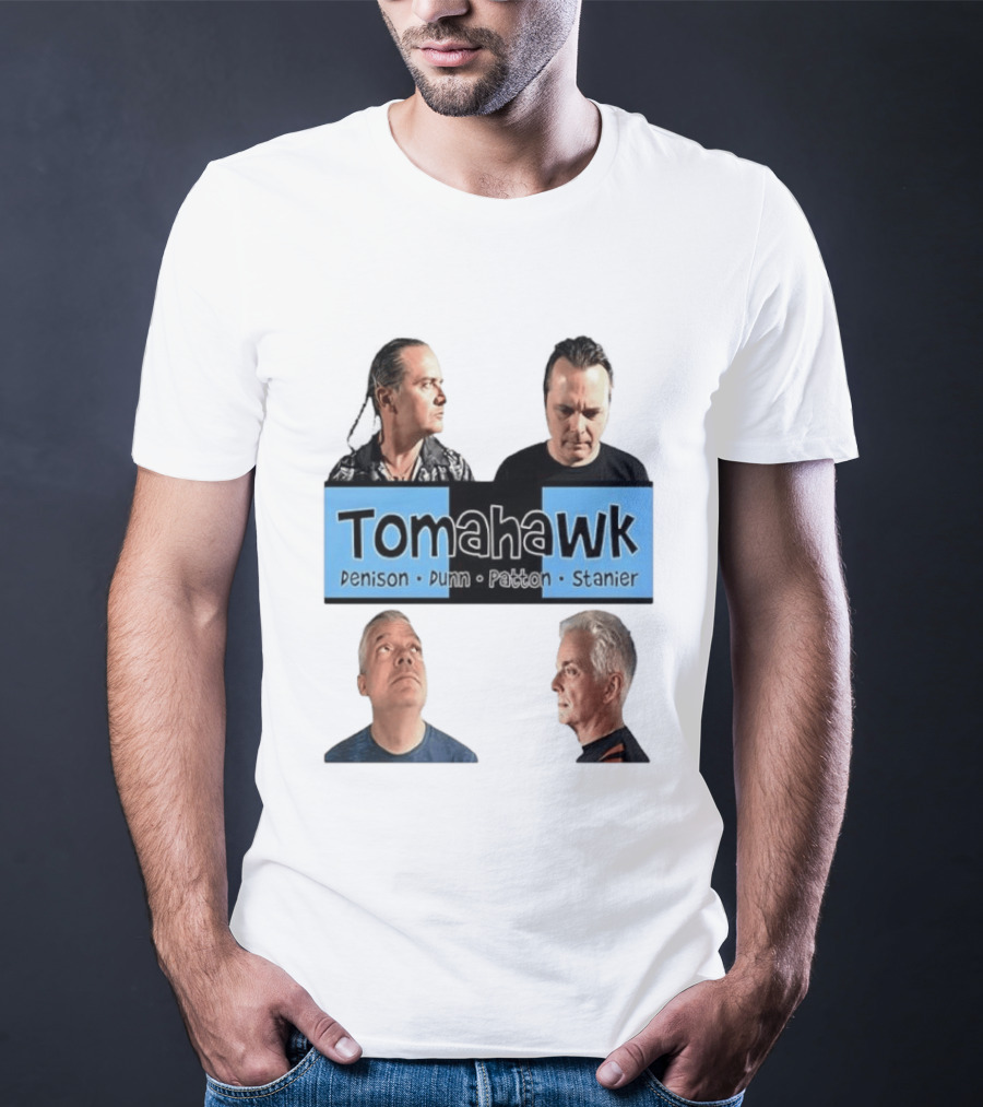 Tomahawk Denison Dunn Patton Stanier Band Members Portraits T-Shirt