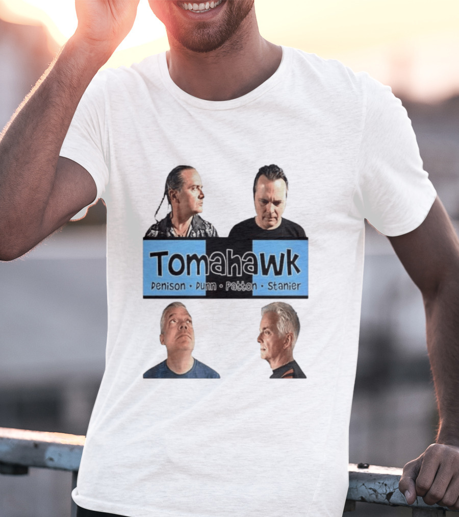 Tomahawk Denison Dunn Patton Stanier Band Members Portraits T-Shirt