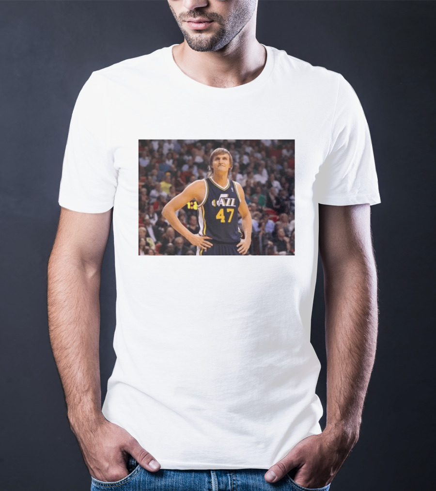 Andrei Kirilenko No. 47 AK 47 Utah Jazz Classic NBA Basketball T-Shirt