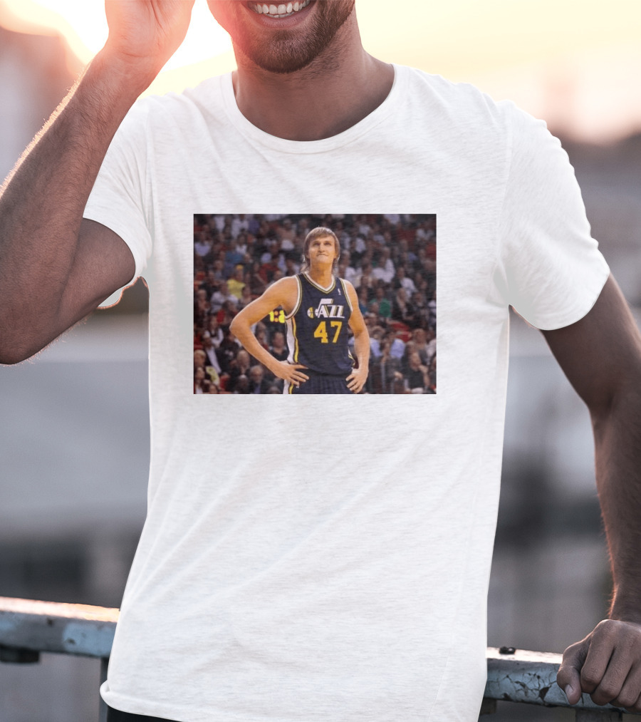 Andrei Kirilenko No. 47 AK 47 Utah Jazz Classic NBA Basketball T-Shirt