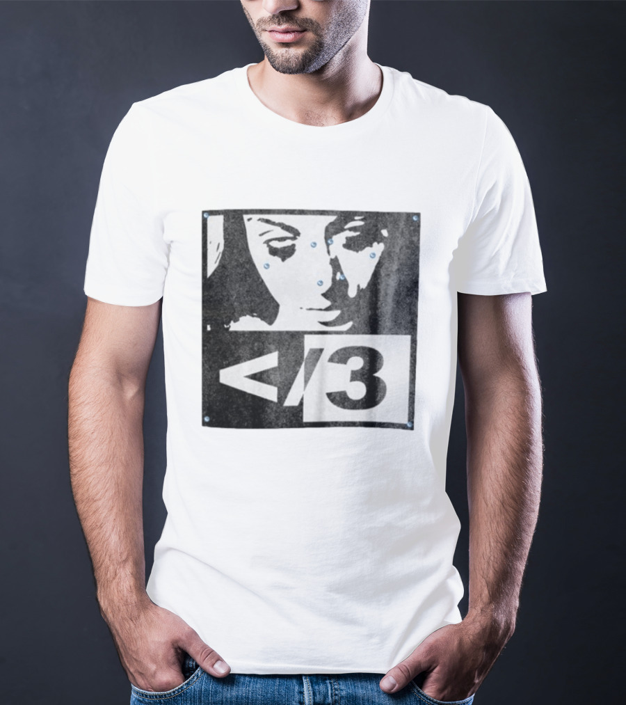 Destroy Lonely Store Piercing Face Black White <3 T-Shirt
