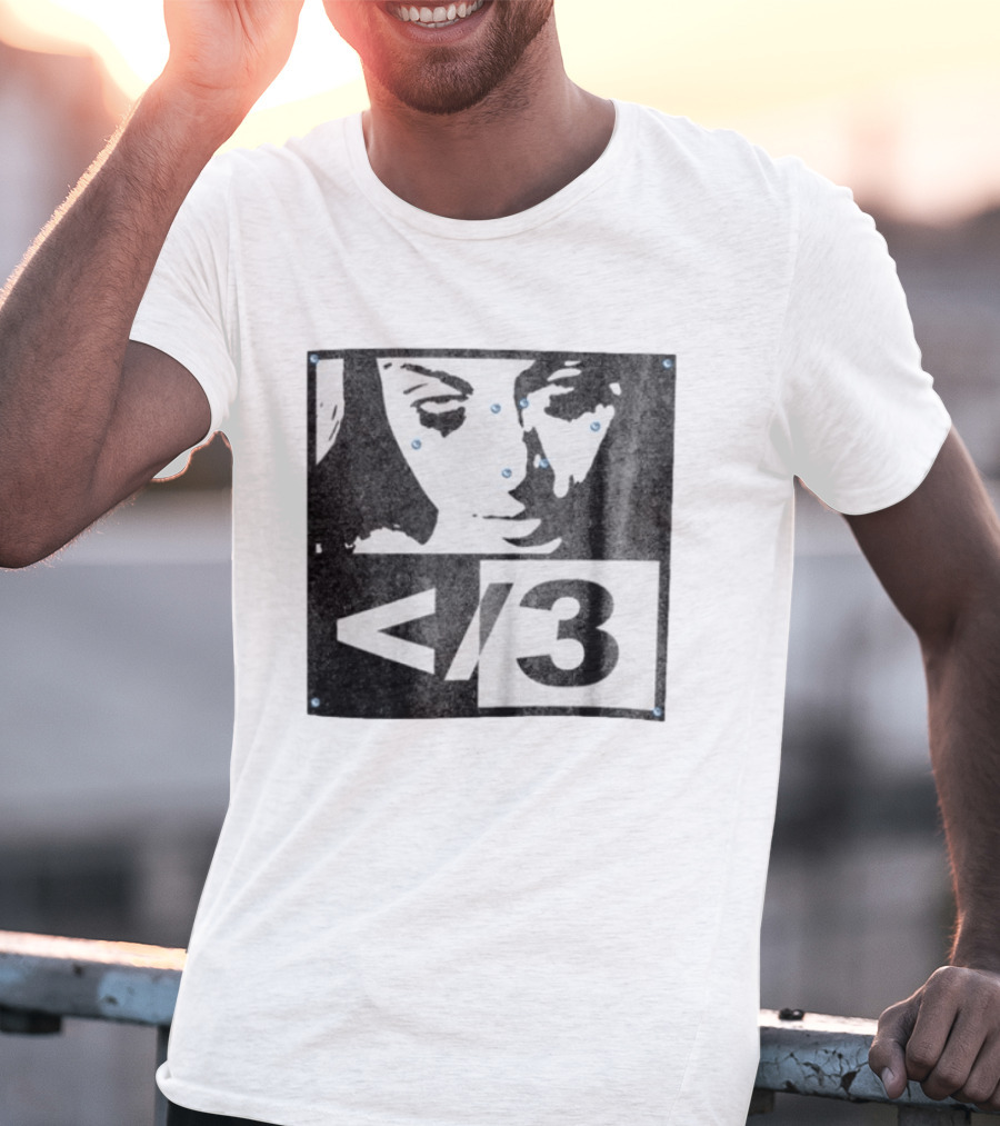 Destroy Lonely Store Piercing Face Black White <3 T-Shirt