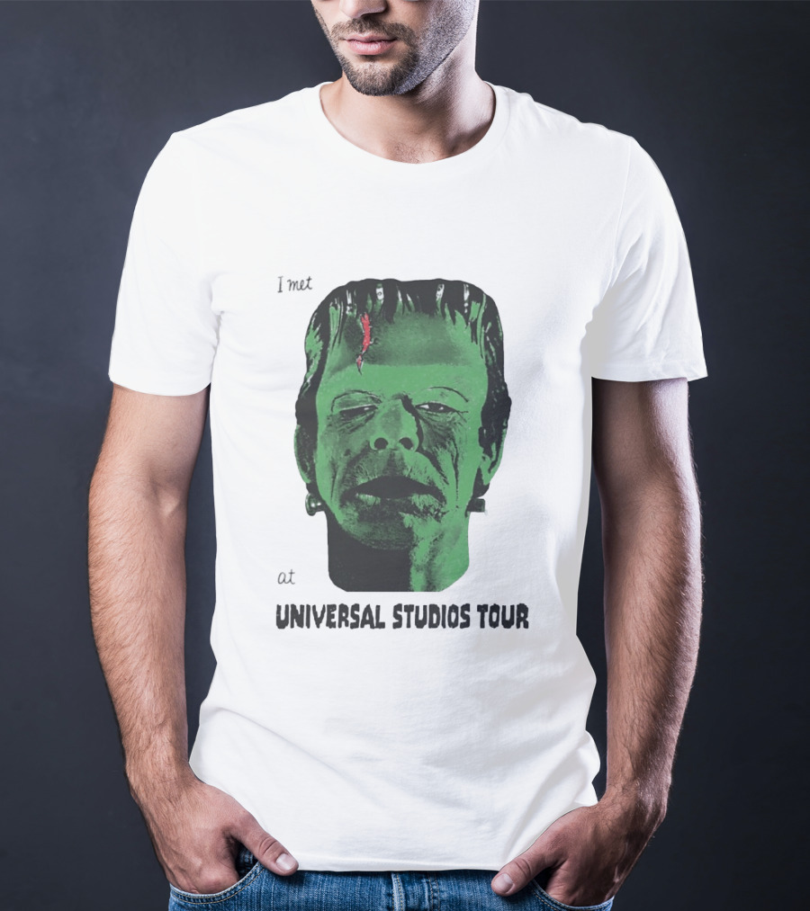 I Met Frankenstein At Universal Studios Tour Monster Fan Souvenir T-Shirt