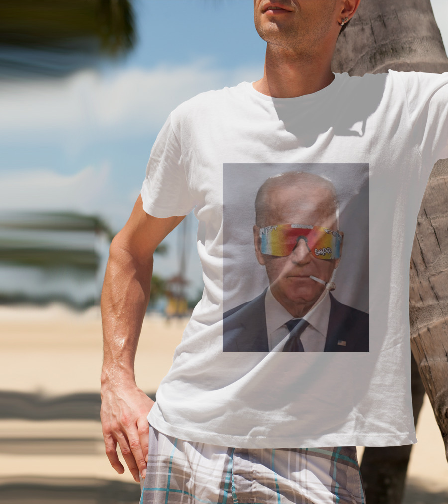 Joe Biden Pit Viper Sunglasses Smoking Pipe President T-Shirt