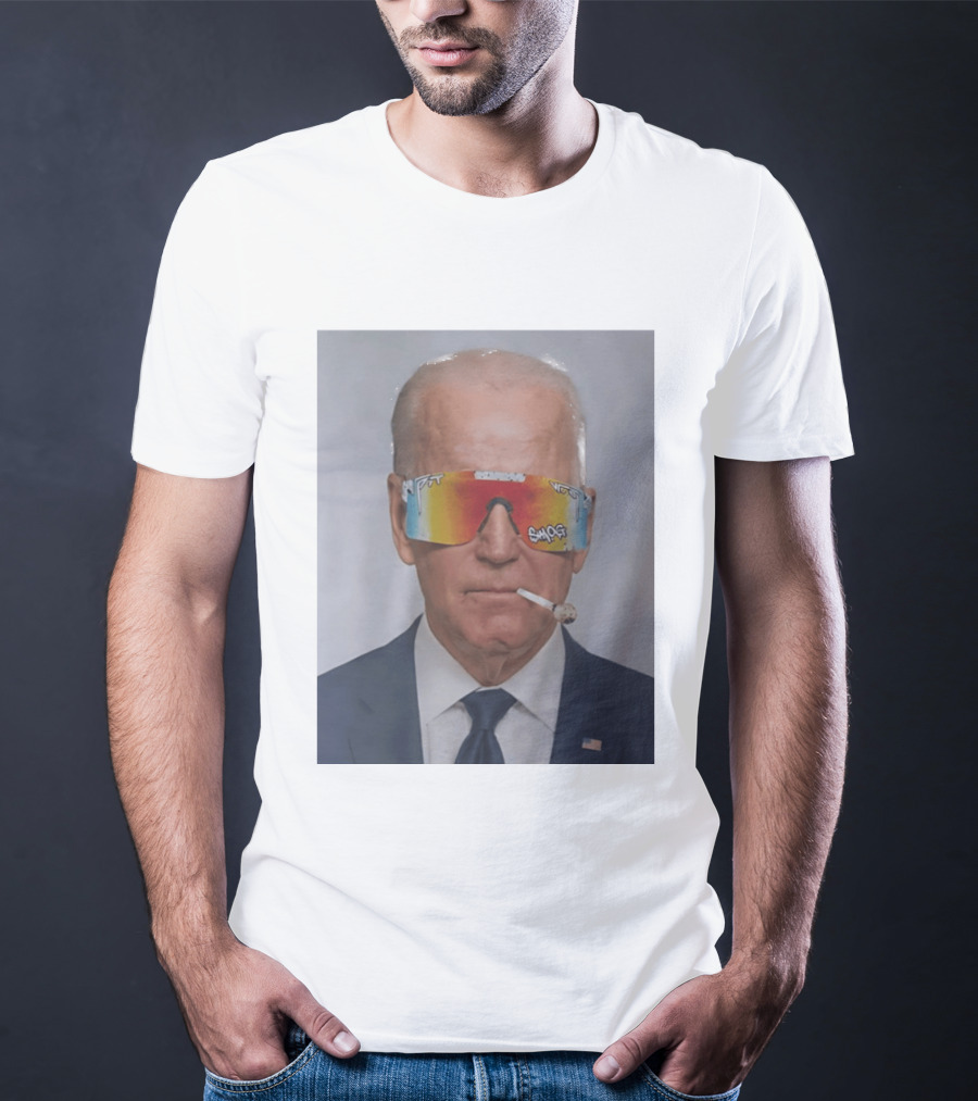 Joe Biden Pit Viper Sunglasses Smoking Pipe President T-Shirt