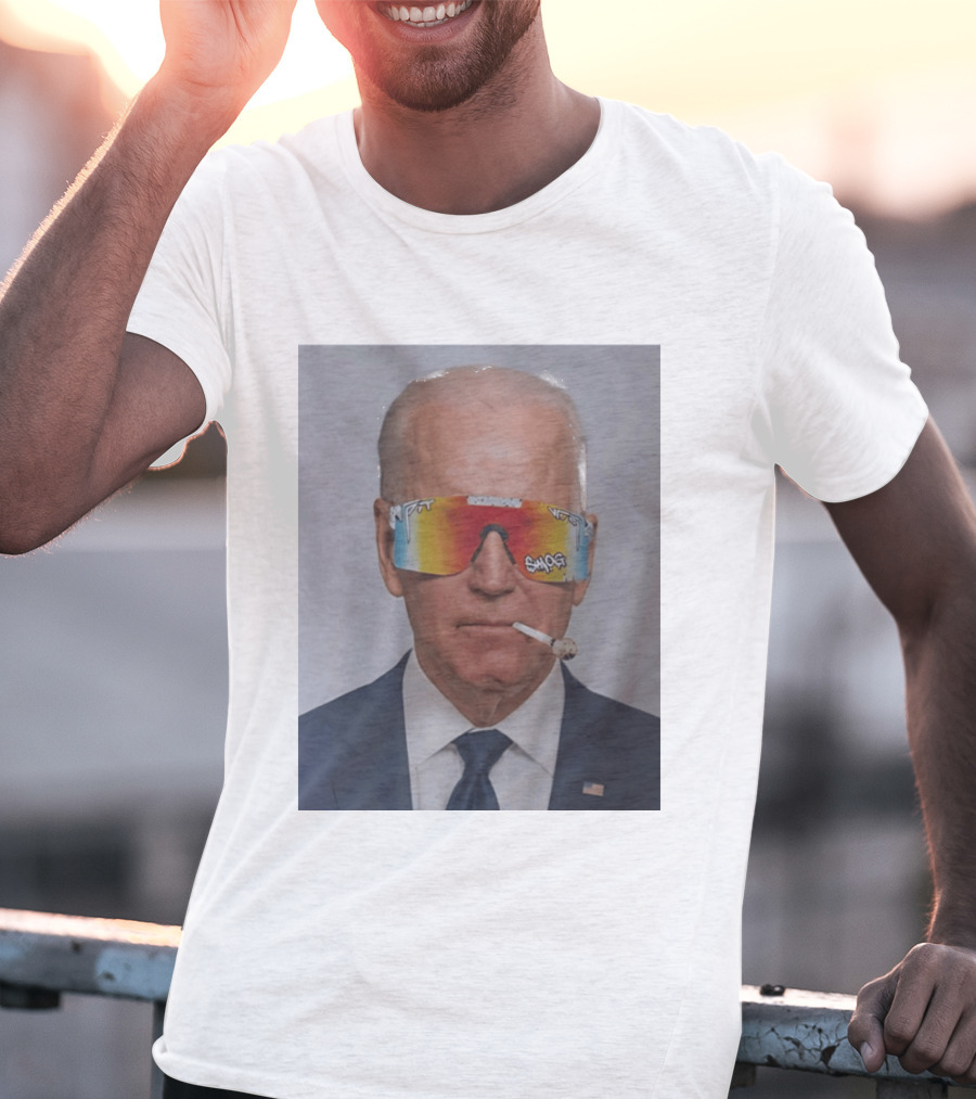 Joe Biden Pit Viper Sunglasses Smoking Pipe President T-Shirt