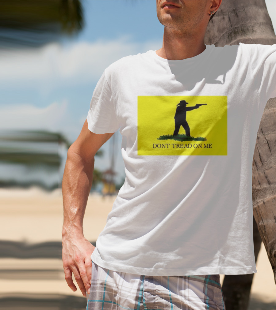 Jordan Salinas Don't Tread On Me Cowboy Silhouette Yellow T-Shirt