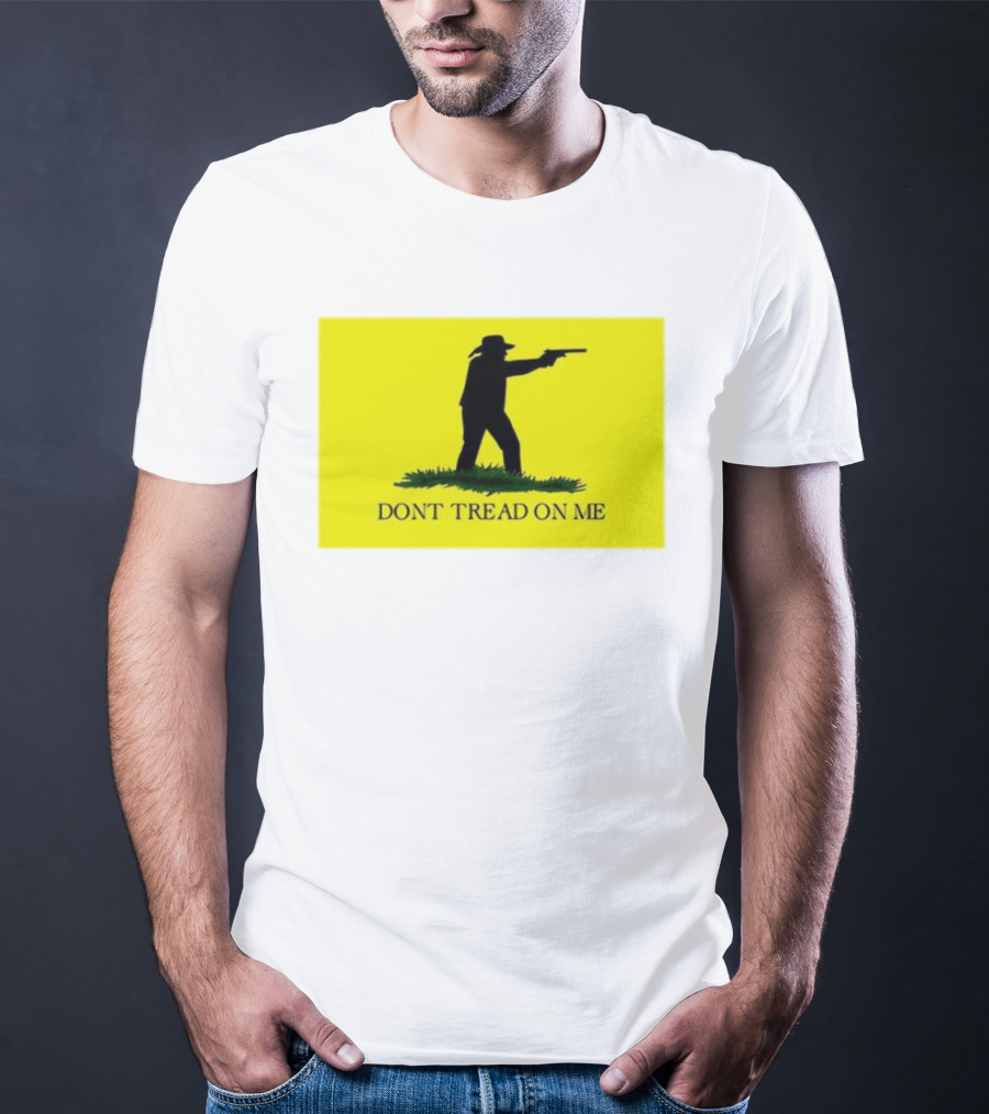 Jordan Salinas Don't Tread On Me Cowboy Silhouette Yellow T-Shirt