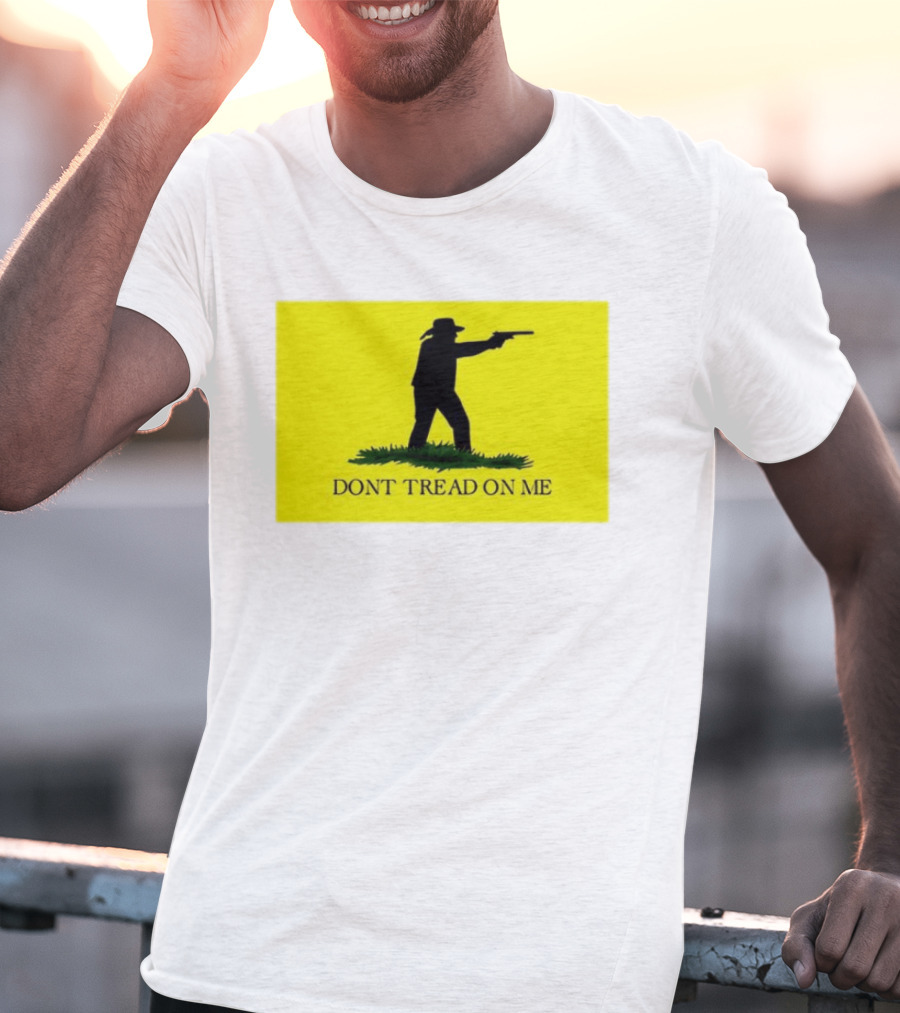 Jordan Salinas Don't Tread On Me Cowboy Silhouette Yellow T-Shirt