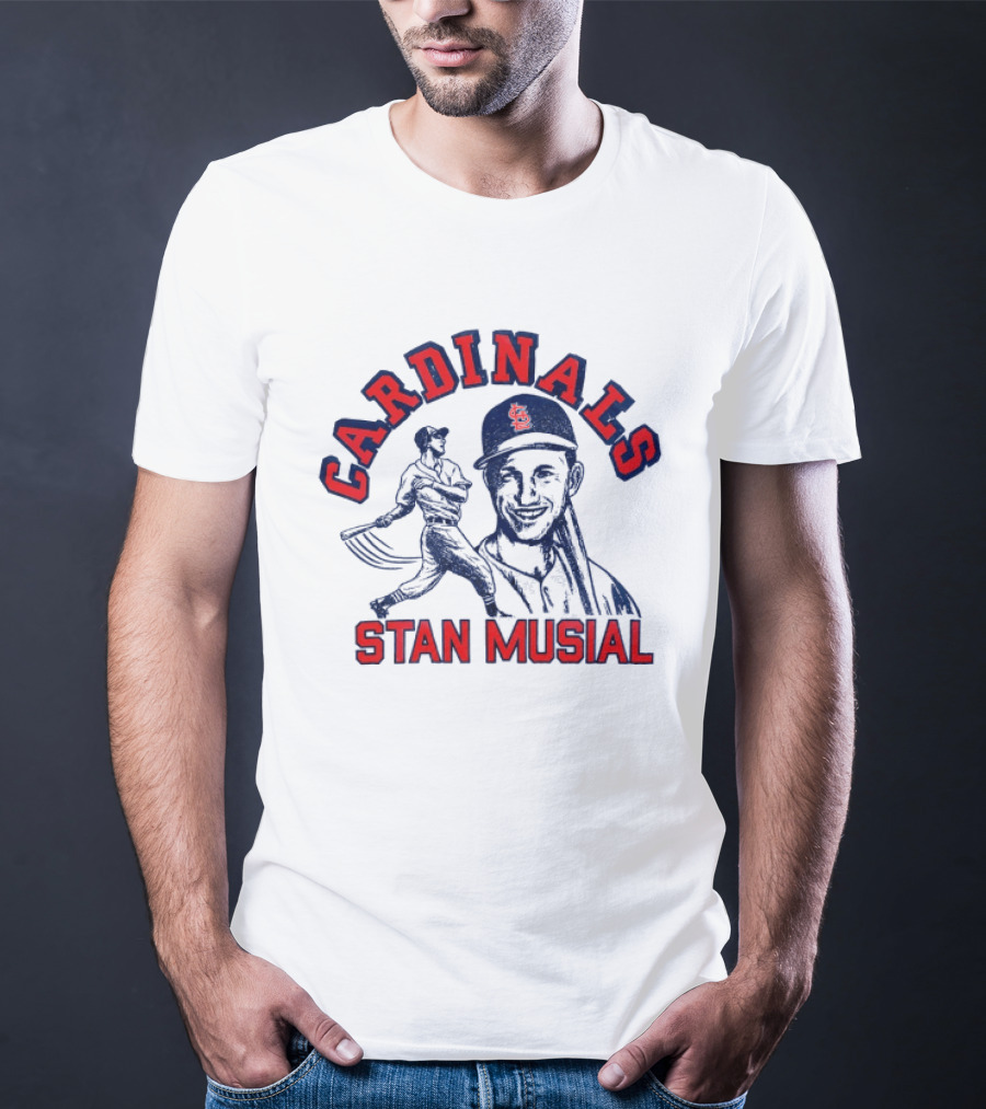 St Louis Cardinals Stan Musial Baseball Legend T-Shirt