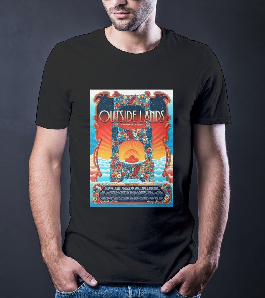 Babymetal LuckyFes'26 Quick Dry 8 Outside Lands Golden Gate Park August 11 To 13 2023 Charli XCX Rufus Du Sol The Strokes T-Shirt