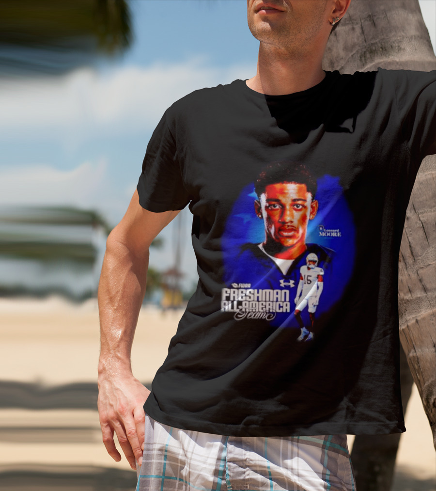 Leonard Moore Notre Dame Football FWAA Freshman All America Team Under Armour T-Shirt