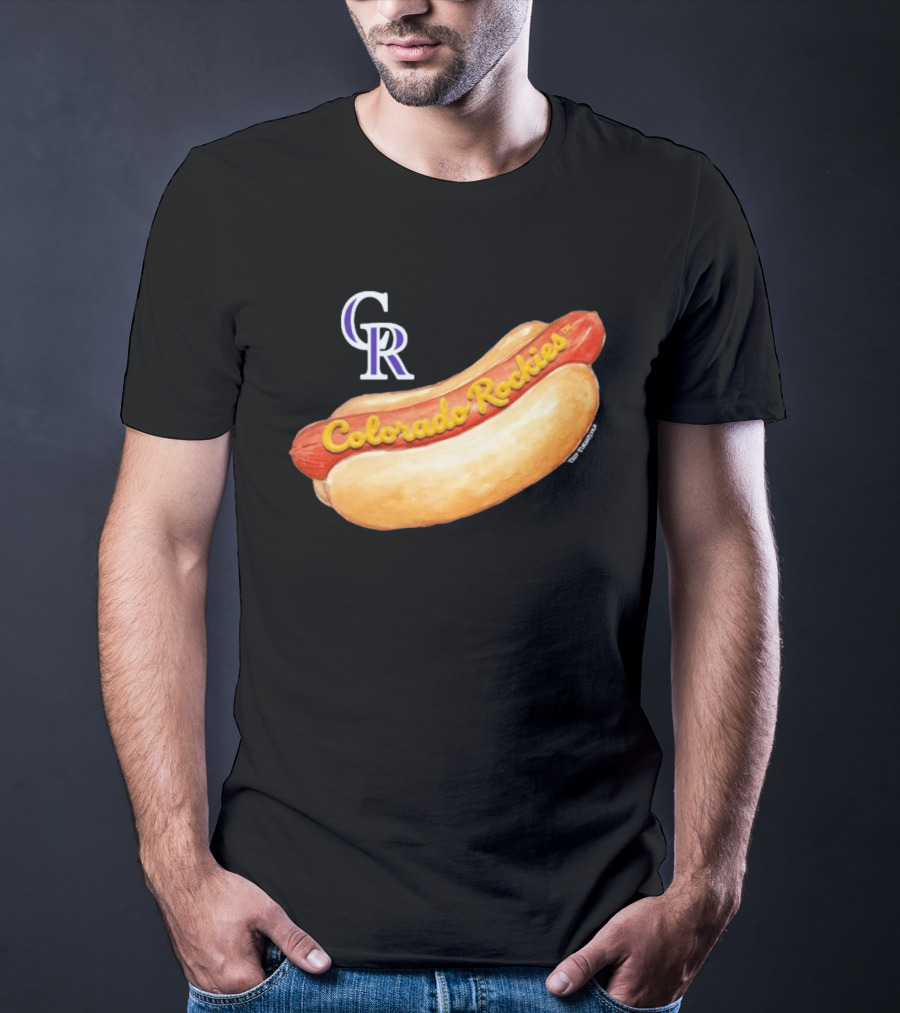 Colorado Rockies Hot Dog Tiny Turnip Women's T-Shirt