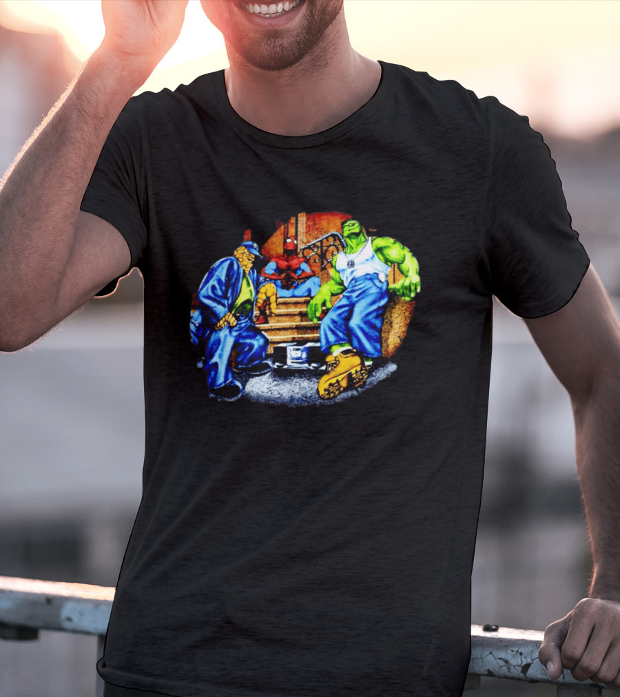 Marvel The Thing Spider Man Hulk Hip Hop T-Shirt