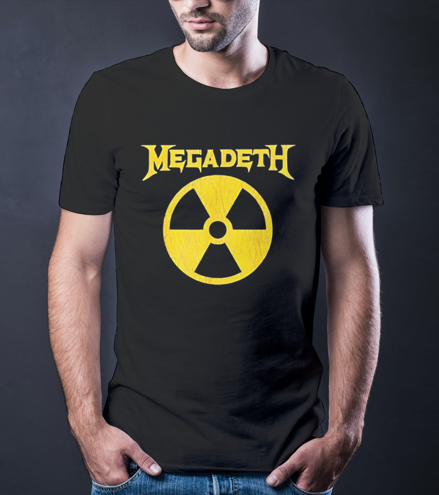 Megadeth Distressed Radioactive Symbol Heavy Metal T-Shirt