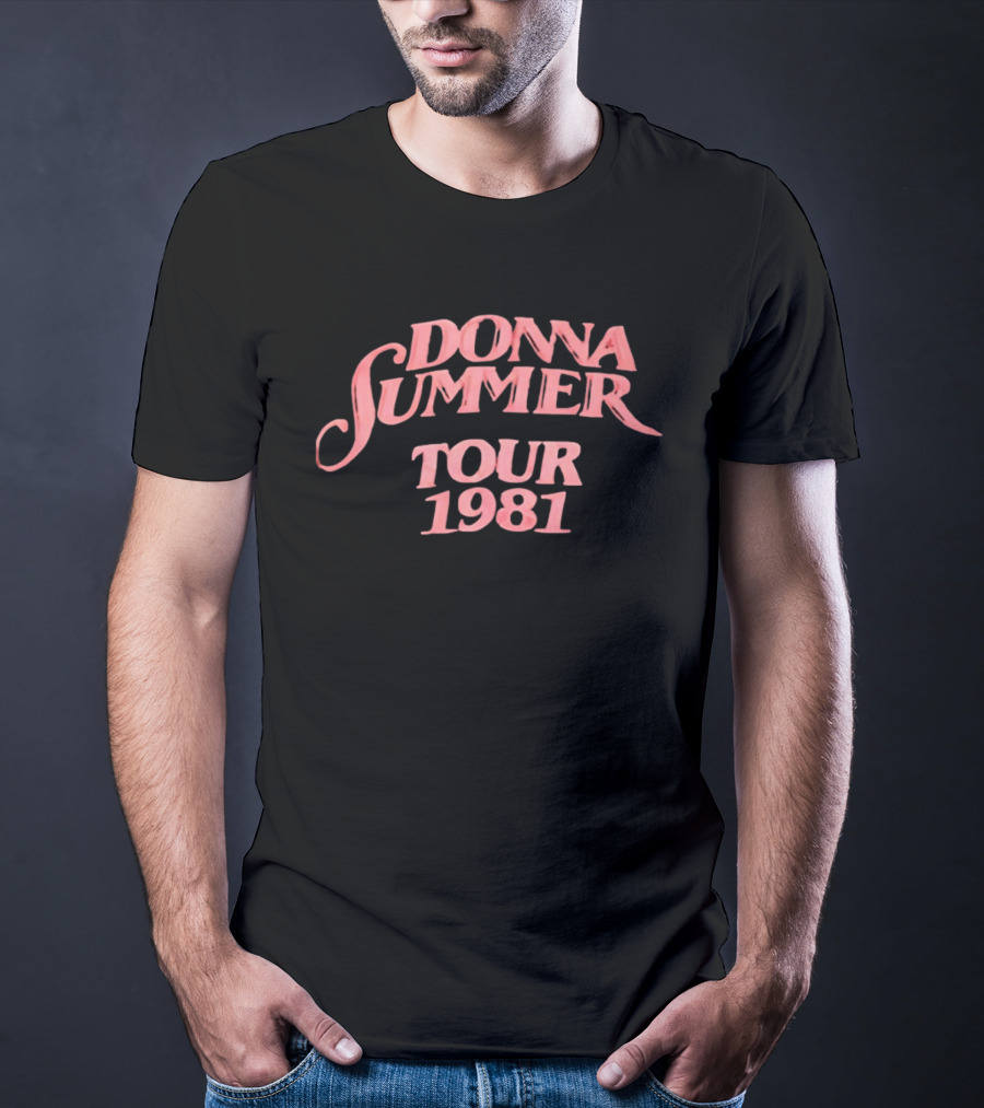 Donna Summer Tour 1981 Retro Disco Concert Memorabilia T-Shirt