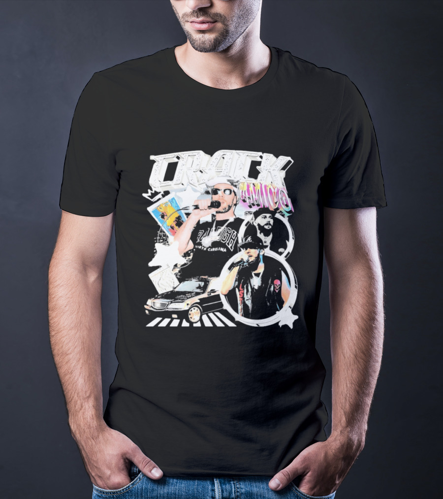 CRACK AMICO Raleigh North Carolina Hip Hop T-Shirt