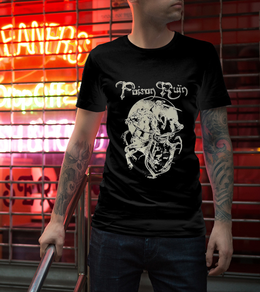 Poison Ruin Knight On Horseback Dungeon Synth Band T-Shirt