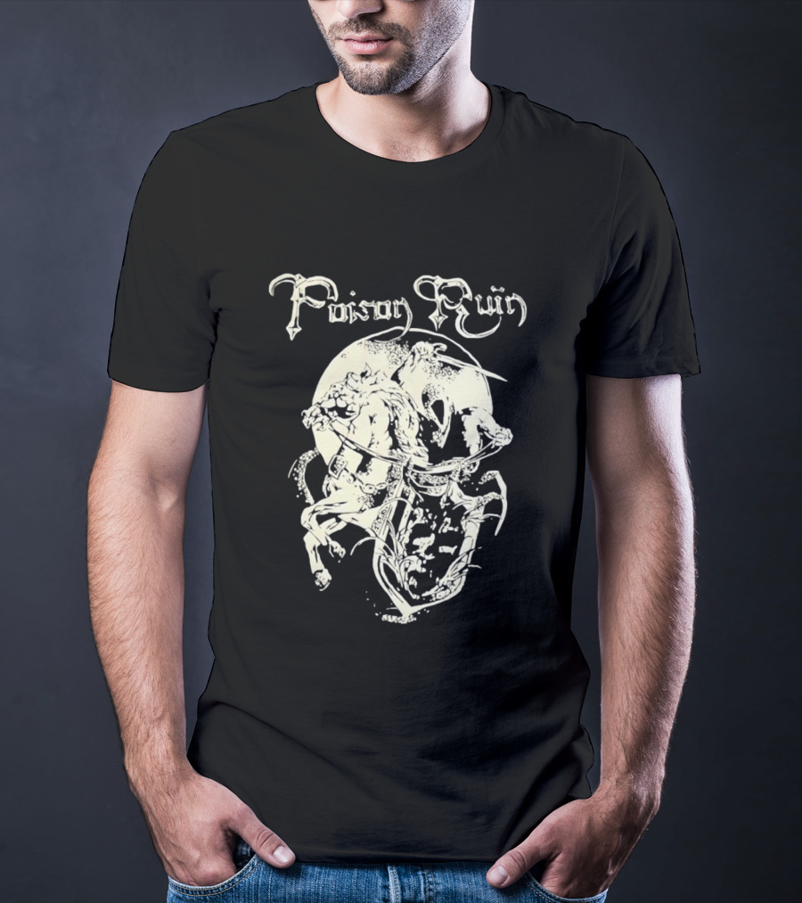 Poison Ruin Knight On Horseback Dungeon Synth Band T-Shirt