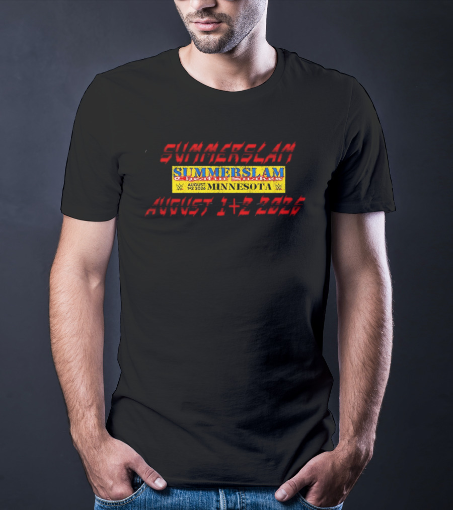 WWE SummerSlam Cattle Stakes Minnesota August 1 2 2026 T-Shirt