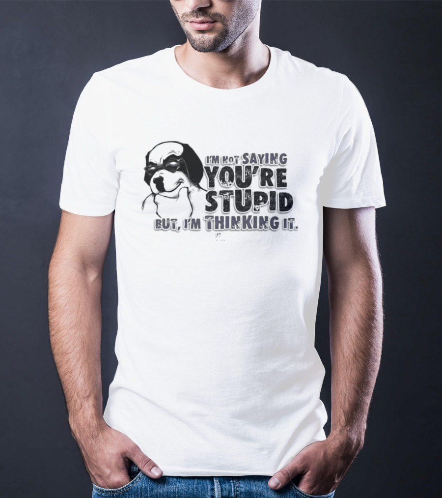 Big Dog I'm Smiling You're Stupid Thinking It Wile E Coyote Oversized T-Shirt