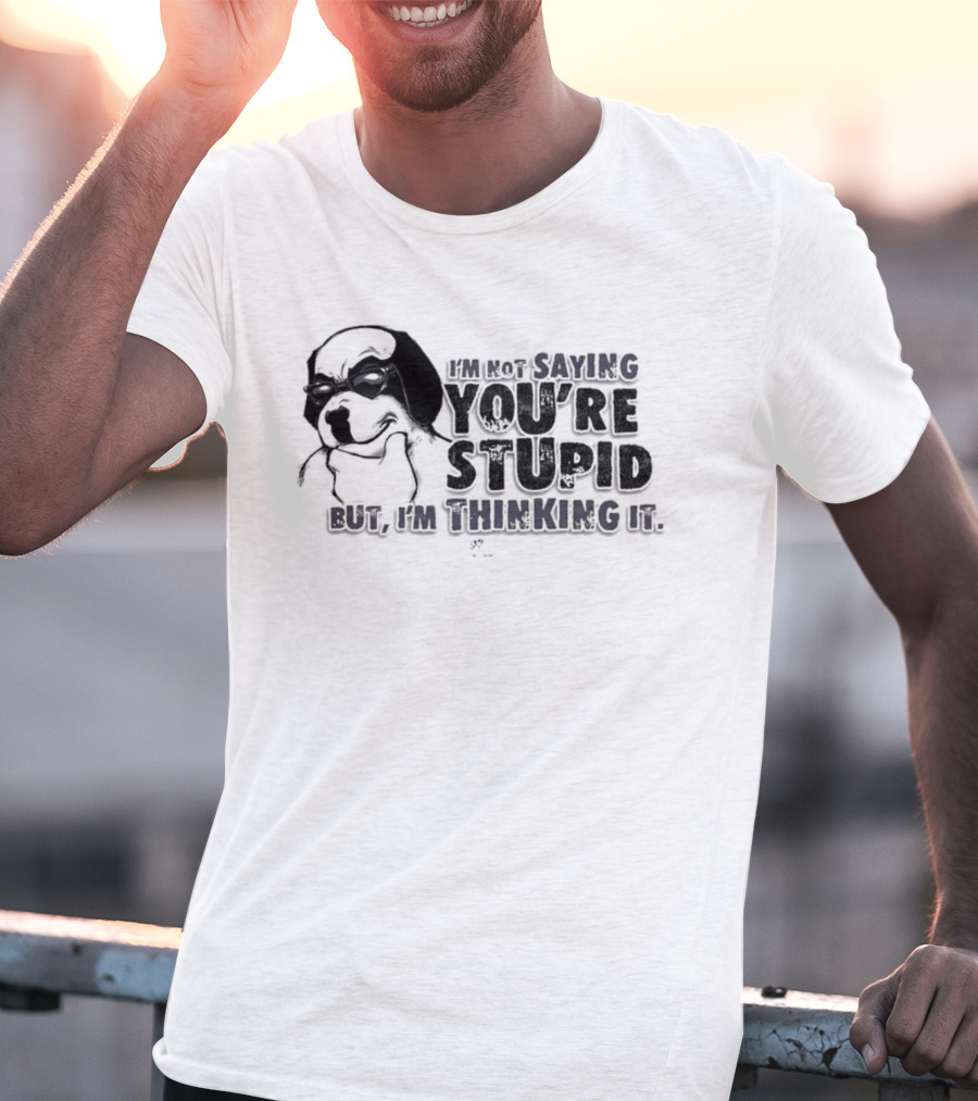 Big Dog I'm Smiling You're Stupid Thinking It Wile E Coyote Oversized T-Shirt