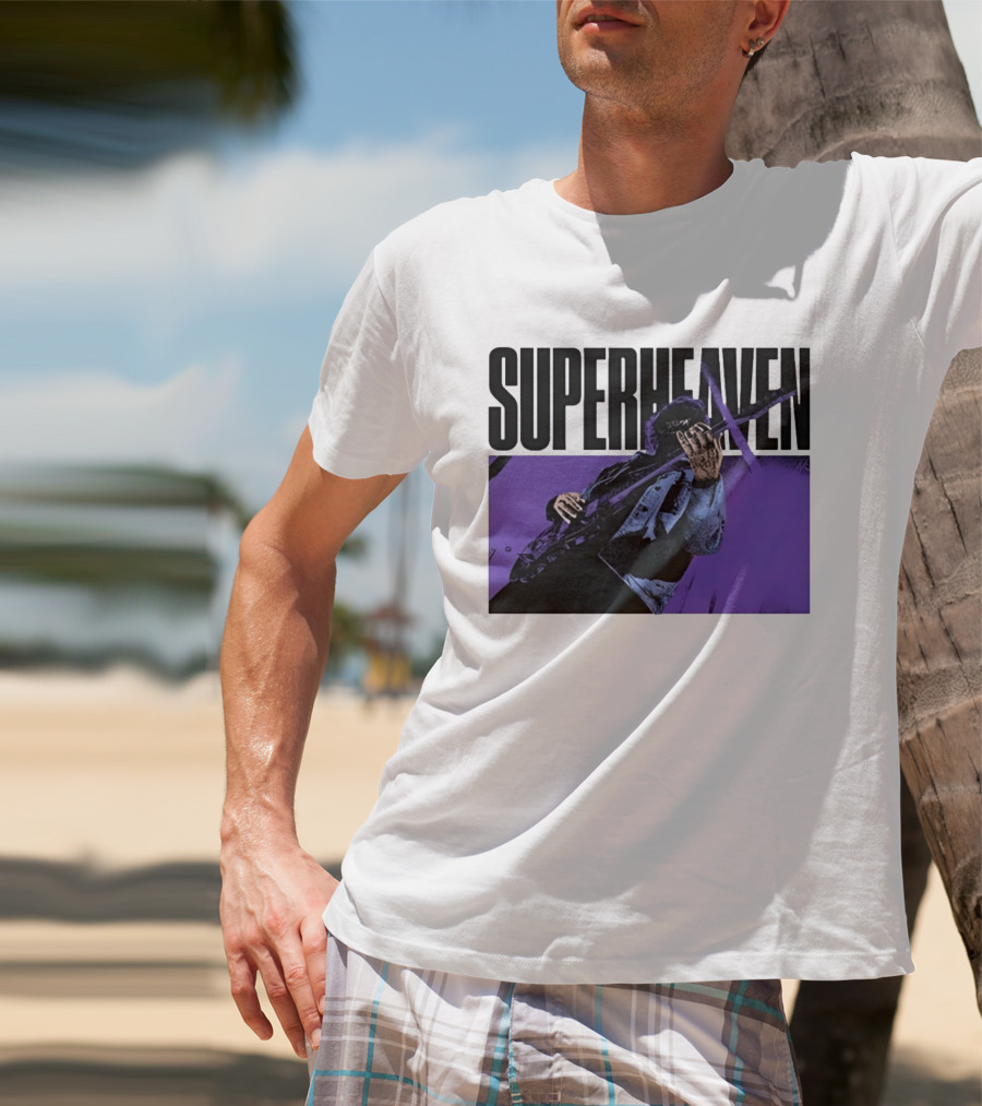 Superheaven Guitarist Performance Alternative Rock Purple Aesthetic T-Shirt