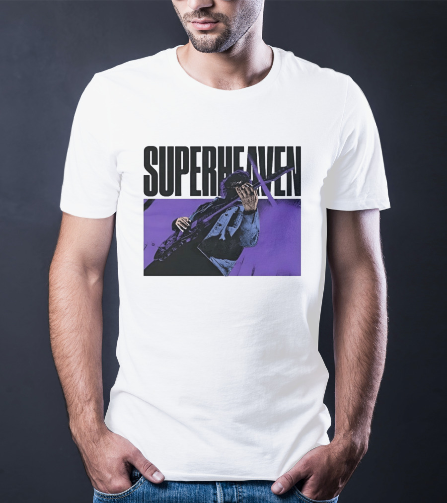 Superheaven Guitarist Performance Alternative Rock Purple Aesthetic T-Shirt