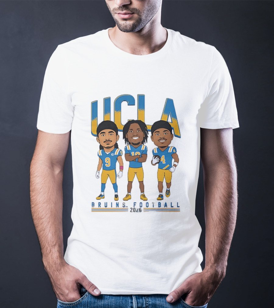 UCLA Bruins Football 2026 Players Cartoon Characters T-Shirt